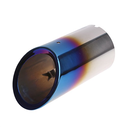 Itlovely 2xStainless Steel Exhaust Muffler Pipe for VW Volkswagen Jetta MK6 Golf 6 Golf 7