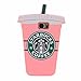 Galaxy S7 Edge Case, MC Fashion 3D Coffee in Pink Protective Silicone Phone Case for Samsung Galaxy S7 Edge (Coffee Cup-Pink)