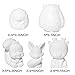WATINC 5 Pcs DIY Forest Animals Squishy, Woodland Creatures Theme Jumbo Creamy Kawaii Soft Squishy Hand Toys for Kids for Education Toys