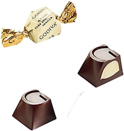GODIVA Vanilla Dark Chocolate G-Cube Truffles - USA Import (12)