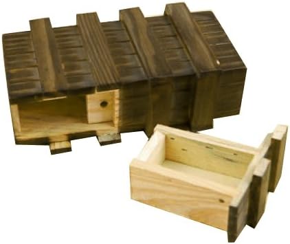 Caja mágica de madera con cajón secreto adicional: Amazon.es: Hogar