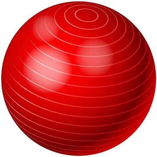 red yoga ball