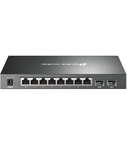 TP-Link TL-SG2210P 8ポート ギガビット PoEスイッチ Amazon.com: TP-Link 8-Port Gigabit Ethernet Smart PoE Switch