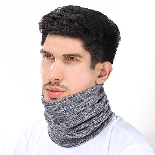 Mysuntown Neck Gaiter Ski Mask Motorcycle Fishing Cycling Winter Neck Gaiters for Men and Women (Gray)