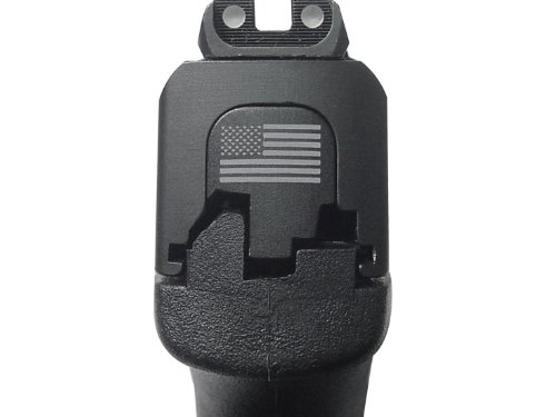 NDZ Performance for S&W Shield Rear Back Plate 9mm .40 Black Lacrosse Sticks Crossed