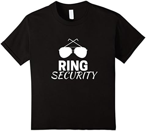 Kids The Ring Bearer - Ring Security T-Shirt 6 Black