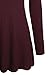 Ninedaily Women Thin Tops Long Sleeve Cowl Neck Tunic Blouse Wine XXL