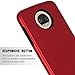 Moto Z2 Force Case,SENON Slim-fit Shockproof Anti-Scratch Anti-Fingerprint Protective Case Cover for Motorola Moto Z Force (2nd Generation) Red