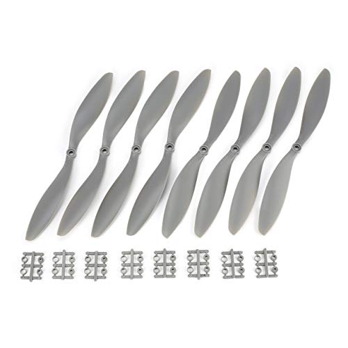 Liobaba 4 Pairs CW/CCW Propeller Props Spare Props Blade F450 RC Drone Quadcopter Aircraft UAV Spare Parts Accessories Component Grey - Thumbnail 7