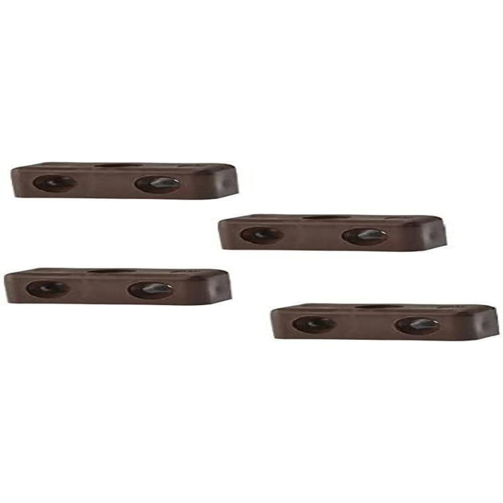 Merriway BH03655 (100 Pcs) Brown Modesty Block Wood & Furniture Jointing Connector - Pack of 100 Pieces
