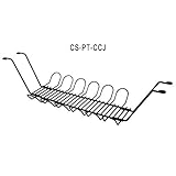 Tech-Dek, Cable-Safe Cable Corral Jr Under Desk Cable Manager, Color: Black, Material: Rubber-Coated Recycled Steel, Dimensions: 11.5