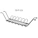 Tech-Dek, Cable-Safe Cable Corral Jr Under Desk Cable Manager, Color: Black, Material: Rubber-Coated Recycled Steel, Dimensions: 11.5"L x 4.5"H x 6"W, Tray Dimensions: 11.5"L x 6"W, Qty: 1