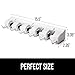 Gorilla Grip Mop and Broom Holder, 5 Auto Adjust Slots, 6 Hooks, Holds Up to 50 Lbs, Easy Install Wall Mount, Store Cleaning and Gardening Tools, Organize Kitchen, Garage, Closet, Storage Rooms, White