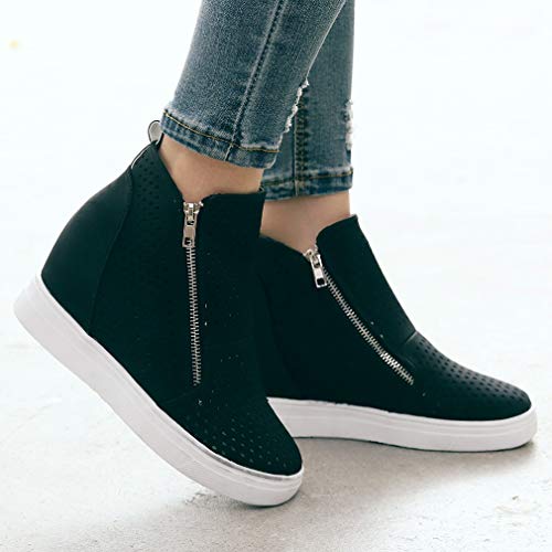 2 St+Dona_Shoes+Platform+Sneakers+Perforated+Booties