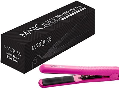 Premium Mini Marquee Flat Iron – Great For Traveling, Quick Touch Ups, And Gifts – Straightens Your Hair Quickly When You’re On The Run