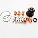 B.W.P 13pcs Plasma Cutter Torch S25 S45 Accessory Kit PR0010 Electrodes PD0116-08 Nozzle Tips Spacer Guide Retaining Cap Gas Diffuser CV0010