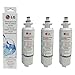 3 pack LT700P LG Refrigerator Water Filter, ADQ36006101