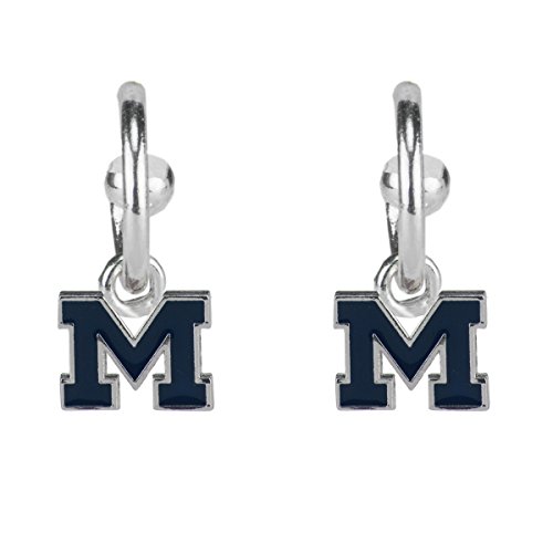 Michigan Wolverines Dangle Logo Earrings