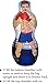 Inflatable Two Sided Karate and Boxing Punching Bag | Includes One Inflatable 5 Foot Tall Bop Bag with Illustration of a Karate Master on One Side and Boxer on Reverse Side