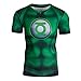 Green Lantern 3D Print Compression T Shirt Tops Mens Marvel Comics T-Shirt (L)