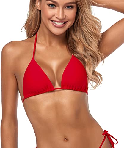 Tainehs Women's Sexy Halter Bikini Top String Micro