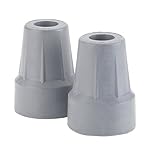 Drive Medical Forearm Crutch Tip, Gray, 2 Count