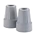Drive Medical Forearm Crutch Tip, Gray, 2 Count