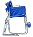 GCI Outdoor Waterside Beach Rocker Folding Beach Chair & Portable Rocking Chair, Saybrook Blue