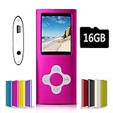 G.G.Martinsen Pink Versatile MP3/MP4 Player with a Micro SD Card, Support Photo Viewer, Mini USB Port 1.8 LCD, Digital MP3 Player, MP4 Player, Video/Media/Music Player