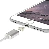 iPhone Charger, Gaoye Metal Magnetic 8 Pin Lightning Cable USB Intelligent Charging Cord Data Sync Charger Cord for Apple iPhone 6s 6 Plus SE 5 5s 5c iPad Air iPad Mini iPod Touch Line 3.3 Feet