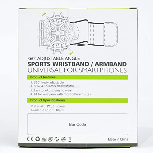 Goigrn Running Phone Holder, 360° Rotatable Running Armband, Universal Adjustable Phone Armband for Jogging Gym Hiking, Compatible with iPhone 14/14 Pro/14 Pro Max/13/12/XR/XS Max/X, Samsung S22/S21