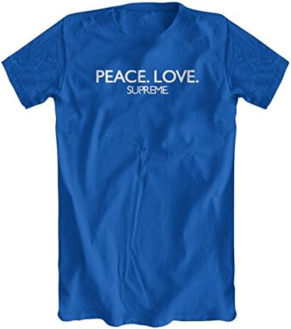 Peace. Love. Supreme. T-Shirt, Men's, Royal Blue, X-Large