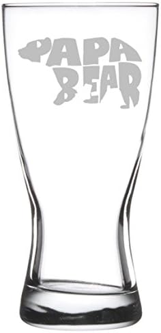 papa bear beer glass