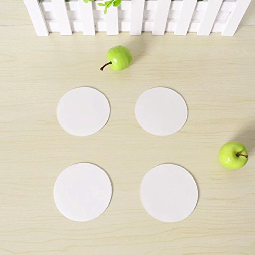6 Adhesive Pads 1.57 Inches Diameter Double Sided Foam Tape Round Sticky Suction Tab Perfect for Mounting, Dashboard Toys, Windshield, GPS, Tiles, Walls