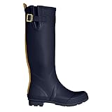 Joules Women's Field Welly Rain Boot, French Navy, 7 M US