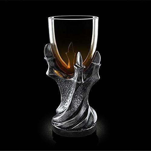 ELEVENH Game of Thrones 3D Dragon Claw Mug Goblet Creative Glass Shot Cup Beer Wine Juice Gothic Cups Drinking Halloween Bar Gifts