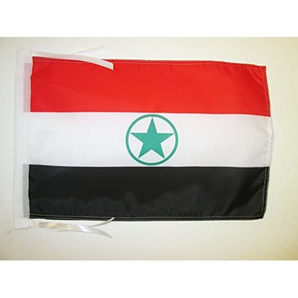 AZ FLAG - Iranian Arabs Flag - 18'' x 12'' - 100% Polyester arab Small Banner with Two Cords - Fade Resistant - Vivid Colors - 18x12 in - 45x30 Cm — image 1