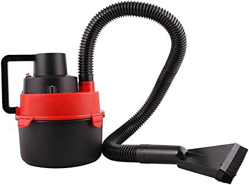 12V Mini Portable Vacuum Cleaner Wet &amp; Dry Canister Cleaner Outdoor For Vehicle, Boats/ RV’s, Upholstery, Inflate mattresses and inflatable toys