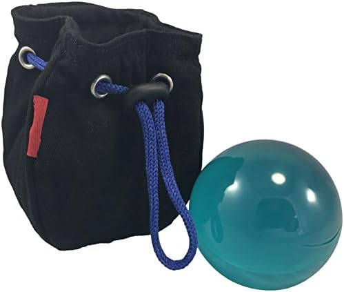 Contact Juggling Ball 75mm Acrylic Aqua Blue with Protective Bag
