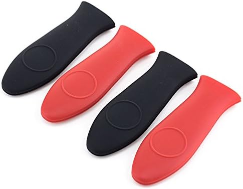 Heat Resistant Handle Holder for Cast Iron Frying Pans,Skillets or Griddles Metal Aluminum Ceramic Or Enameled Cookware Handles Cegar Set of 4