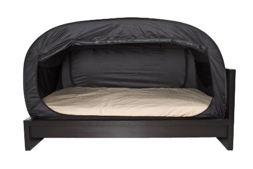 Privacy Pop Bed Tent (Full Bunk) - BLACK