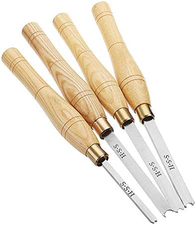 3/6/mm Wood Turning Tool Carbide Tipped Working Lathe Tools Combo Set Include Finisher Rougher Detailer for Pen Bowl Making (6mm)