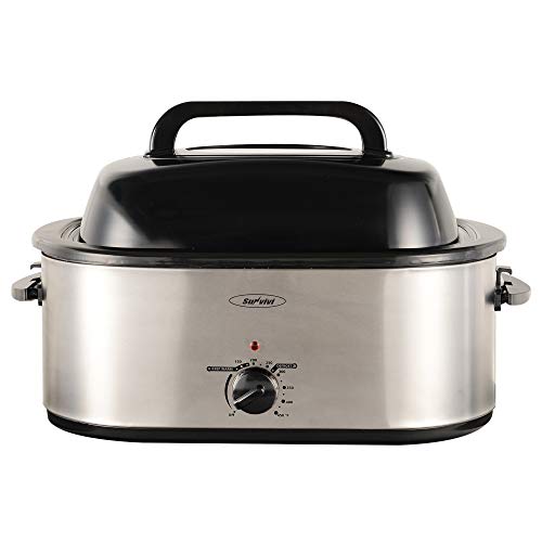 22 Quart Roaster Oven with SelfBasting Lid, Electric Turkey Roaster