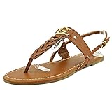 G By Guess Lorriee Women Open Toe Leather Brown Thong Sandal