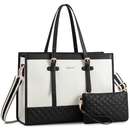 LOVEVOOK Laptoptasche 17,3 Zoll Handtasche Damen, Arbeitstasche Lehrertasche Aktentasche, Shopper Handbags for Women, Schultasche Groß, Tote Bag Busin