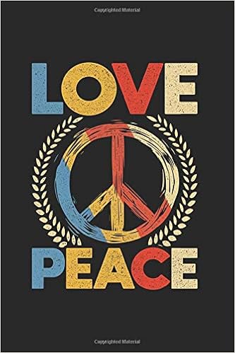 Amazon Love Peace Hippi Flower Power Gift Notebook 6x9 Beautiful Notebook 1 Pages Dot Grid Notebook For All Occasions Gift Idea Friends Publishing Self Made Letters Correspondence