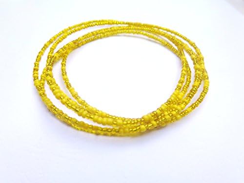 Oshun Godess African Waist Beads - Belly Chain - Belly Beads - With Clasps