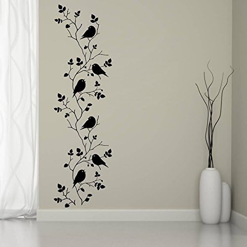 SRGindia 'Bird Vine' Wall Sticker (Vinyl, 50 cm x 5 cm x 0.99 cm)
