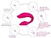 Wowyes Remote Control Vibrator 5 Speed Rechargeable Waterproof G-Spot Clitoris Bullet Vibrator Wireless Vibrating Love Egg  Adult Sex Toy Vibe For Women-  - Rose Red