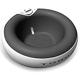 Heyrex Torus 2-Liter Pet Water Bowl, Charcoal